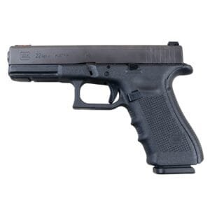 Pistolet Glock Mod. 22 Gen 4 kaliber .40 S&W, jak nowy, z trzema magazynkami i oryginalnym pudełkiem.