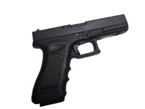 Glock 17, nowoczesny pistolet kaliber 9x19 mm, ergonomiczny i niezawodny, Made in Austria.