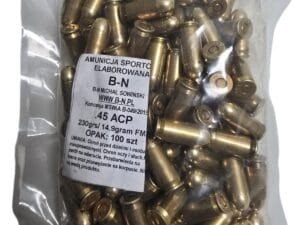 Amunicja elaborowana B-N kaliber .45 ACP w opakowaniu