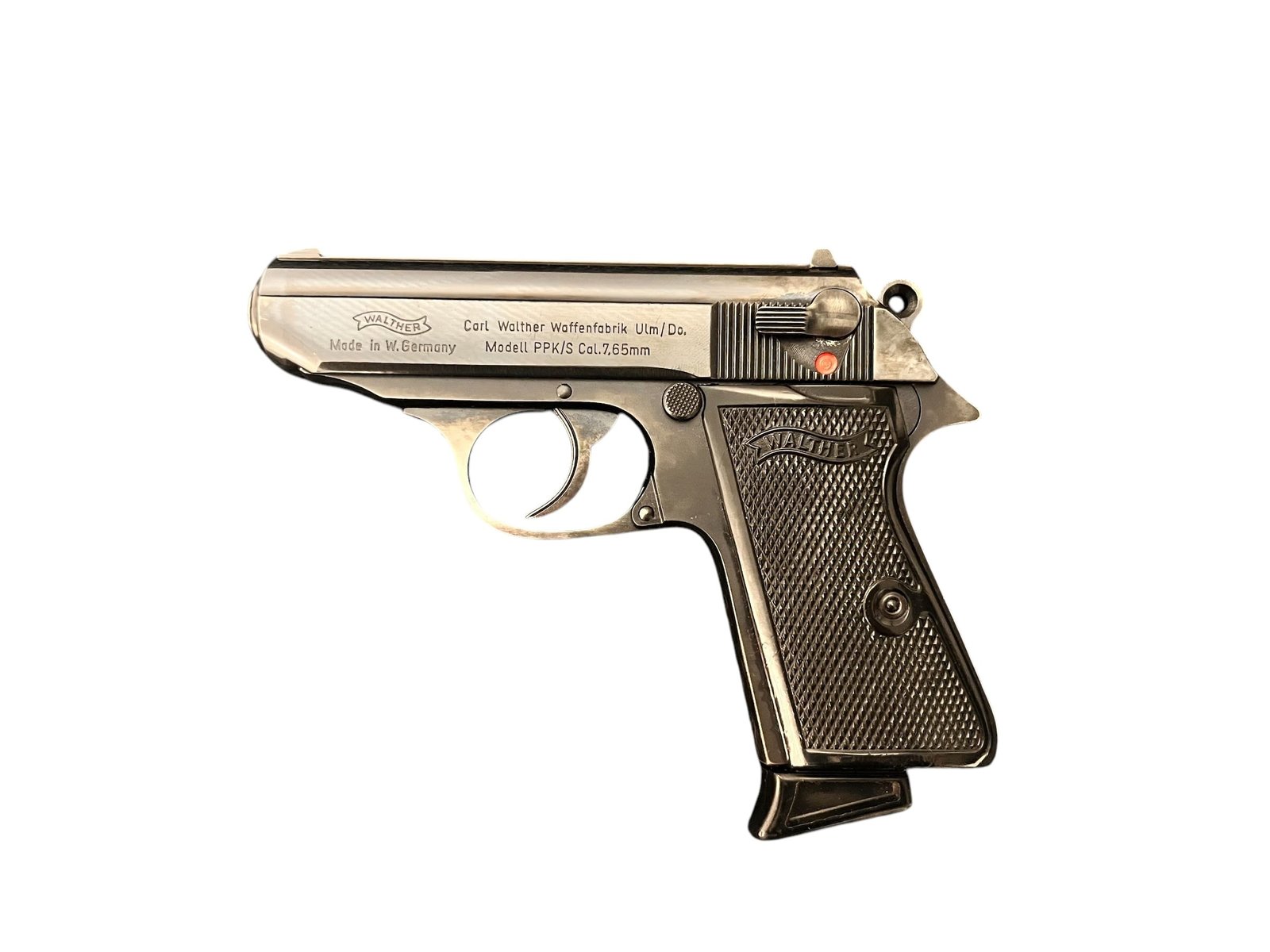 Pistolet Walther PPK/S kaliber 7,65 mm z dwoma magazynkami