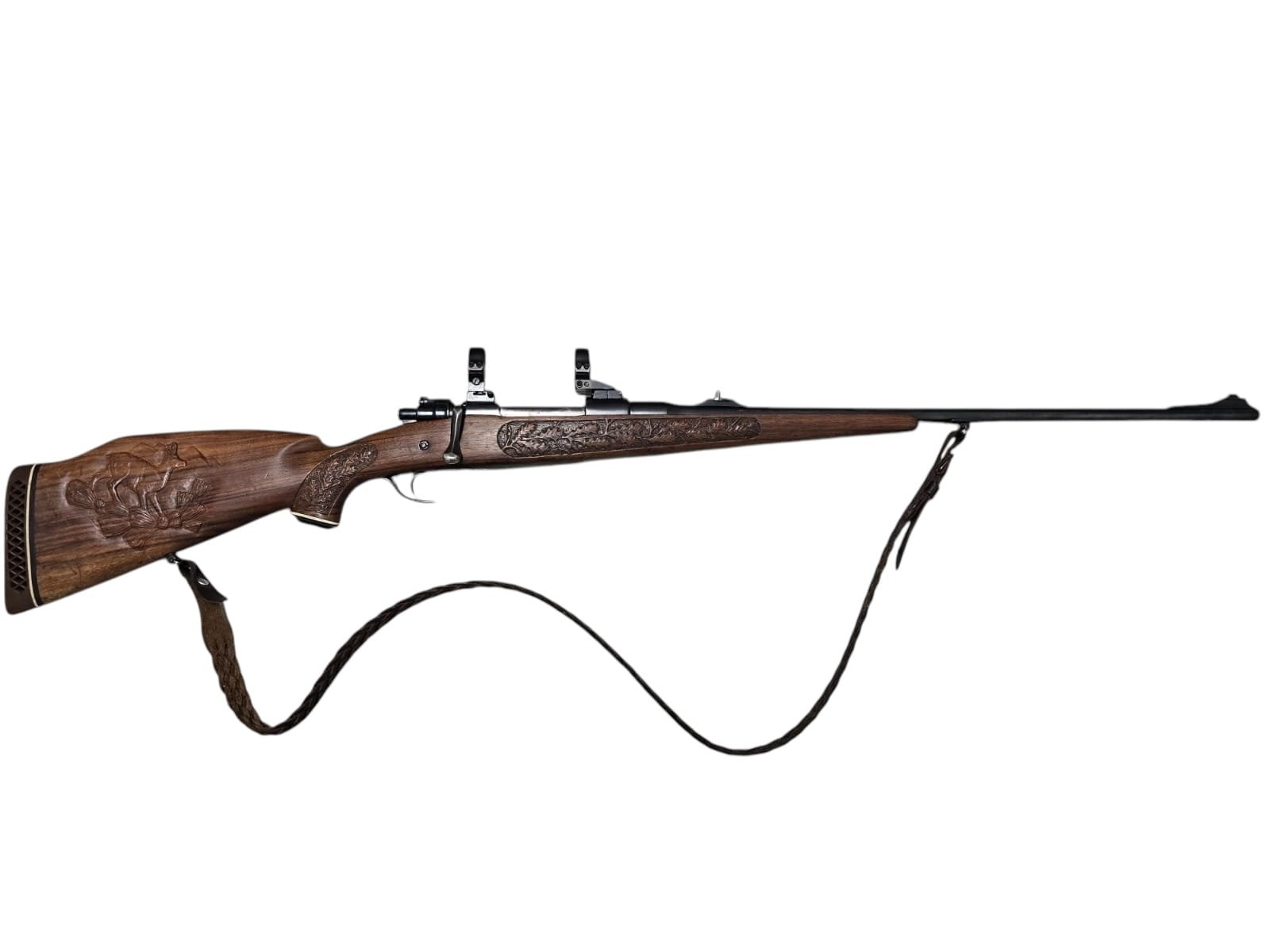 Karabin Mauser 98 kaliber 7x64 z myśliwskimi grawerunkami