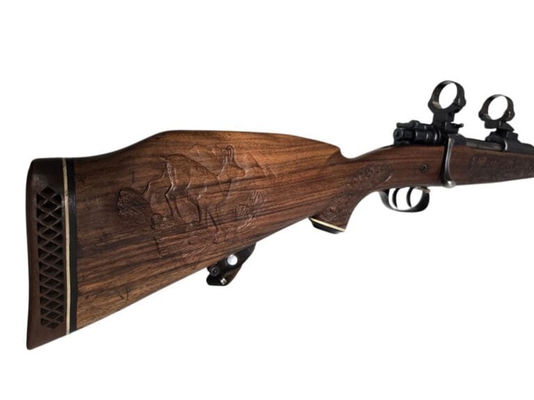 Mauser 98 z myśliwskimi grawerami | Stan bardzo dobry — zdjęcie 3 z 4