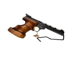 Pistolet Browning International Medalist kaliber .22 LR z drewnianą osadą dla praworęcznych