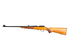 Karabin Remington Model Five w kalibrze .22 LR z klasyczną drewnianą osadą.