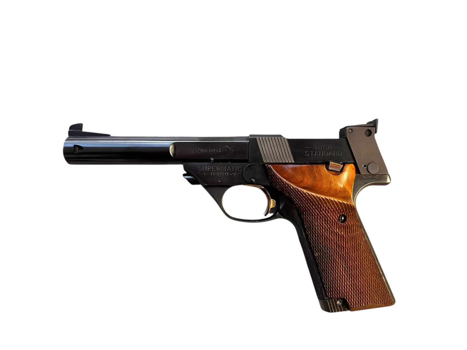 Pistolet sportowy High Standard 107 Military w kalibrze .22 LR.