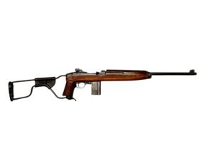 Karabin Inland M1A1 Paratrooper z 1942 roku, ze złożoną kolbą.