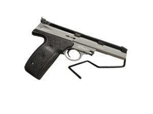 Pistolet sportowy Smith & Wesson 22S ze zintegrowaną szyną Picatinny.