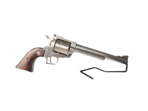 Rewolwer Ruger Super Blackhawk Inox z drewnianymi okładzinami.