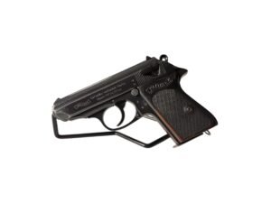 Pistolet Walther PPK w kalibrze 7,65mm z widocznymi przetarciami.