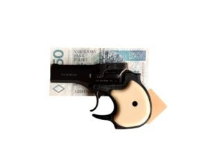 Używany pistolet kieszonkowy High Standard Derringer DM101 w kalibrze .22 Magnum.