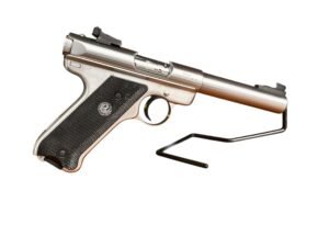Używany pistolet sportowy Ruger Mark II Target Inox w kalibrze .22 LR.