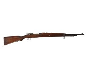 Historyczny hiszpański karabin wojskowy Mauser 98/43 La Coruna.
