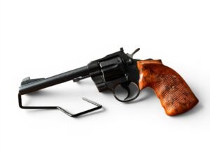 Rewolwer Colt Officers Match w kalibrze .38 Special, klasyczny model tarczowy z 1968 roku.