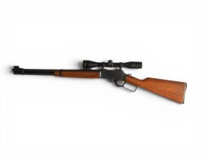 Klasyczny amerykański karabin lever-action Marlin 336 z 1979 roku z lunetą.