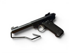 Precyzyjny, stalowy pistolet sportowy Ruger MK II Target w kalibrze .22lr.