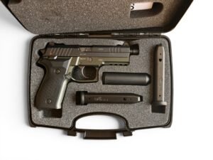 Pistolet Arex Zero 1 S w kalibrze 9x19mm, pełnowymiarowa wersja z aluminiowym szkieletem.