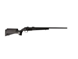 Nowoczesny karabin powtarzalny CZ 600 Alpha w kalibrze .223 Remington z czarną polimerową osadą.