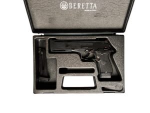 Precyzyjny pistolet sportowy Beretta 87 Target w kalibrze .22lr z szyną do montażu optyki.