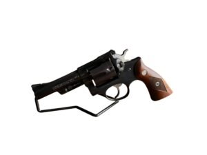 Klasyczny amerykański rewolwer Ruger Security Six w kalibrze .357 Magnum z regulowaną szczerbinką i 4-calową lufą.