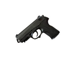 Pistolet samopowtarzalny Beretta PX4 Storm w kalibrze 9x19mm z charakterystycznym systemem lufy rotacyjnej.