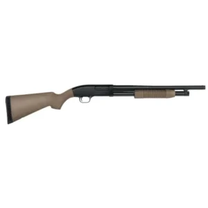 Strzelba gładkolufowa pump-action Maverick 88 FDE w kalibrze 12/76 z lufą 18.5 cala