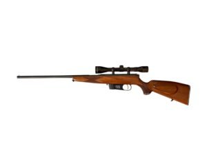 Karabin samopowtarzalny Voere w kalibrze .22 LR z optyką 6x40, stan dobry +