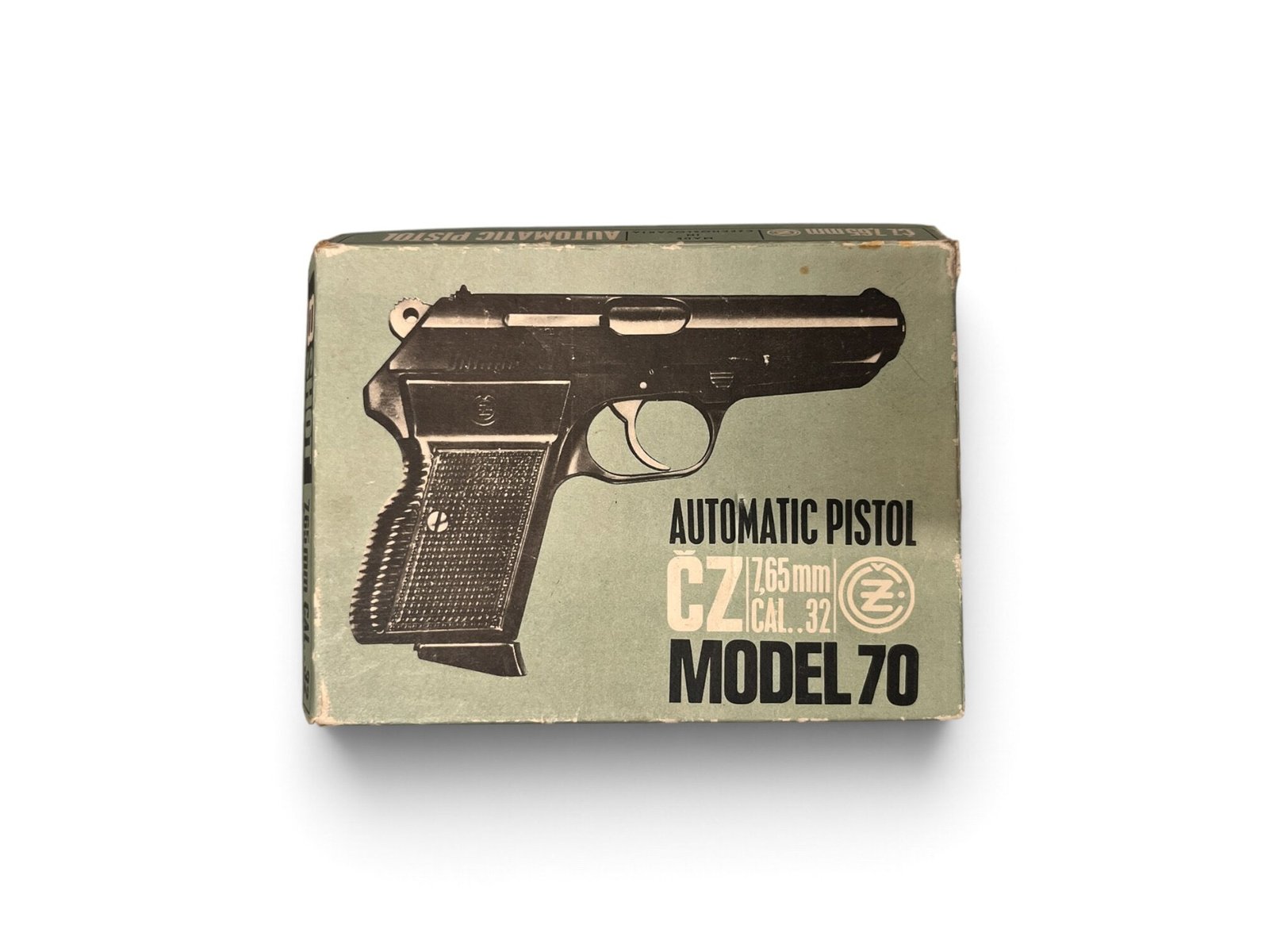 CZ Vzor 70, pistolet samopowtarzalny 7,65 mm Browning, z kartonowym pudełkiem