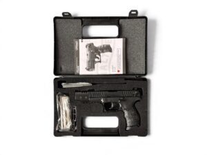 Pistolet Walther P22Q Target kaliber .22 LR w stanie Bardzo dobrym z dwoma magazynkami